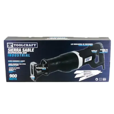 Sierra Sable De 900 W Uso Industrial Toolcraft Con Seguetas