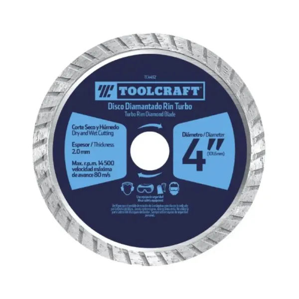Disco Diamantado De 7' Toolcraft 2.4 Mm Corte Turbo (TC4494)