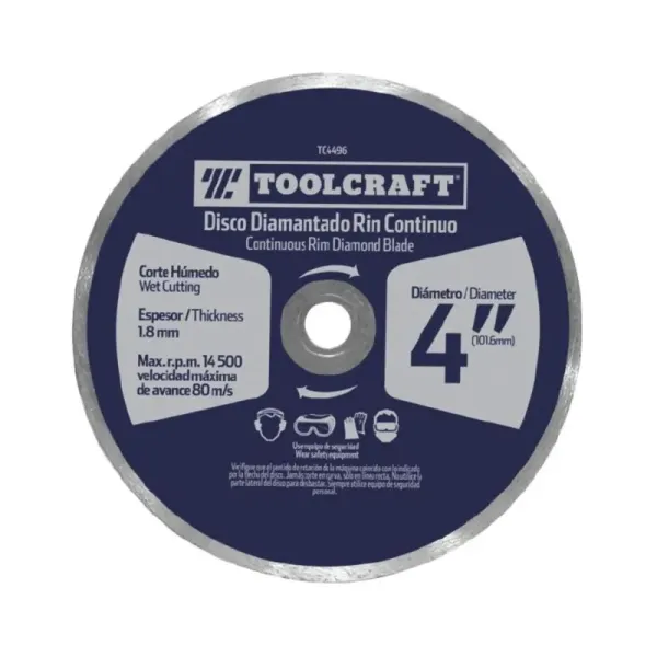 Disco Diamantado De 9' Toolcraft 2.4 Mm Corte Continuo (TC4497)