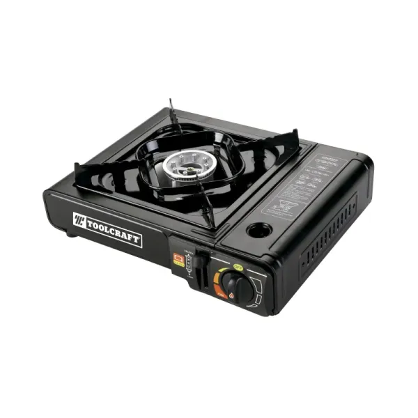 Estufa Portátil De Camping Toolcraft Con Chispero Y Estuche (TC4615)