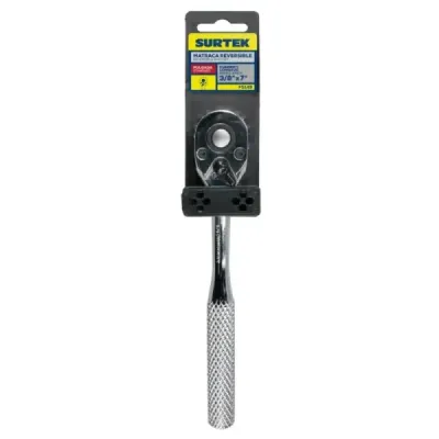 Ratchet Reversible Cabeza Pera 3/8' Surtek Largo 17.7 Cm