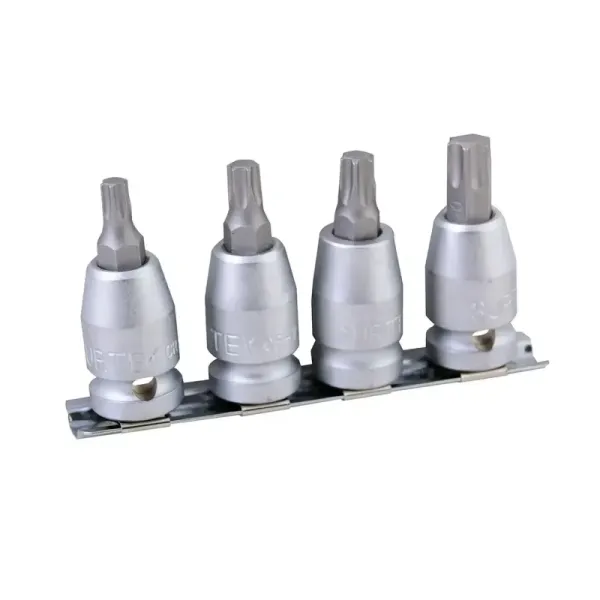 Juego 4 Puntas Cortas Torx T40 A T55 Surtek Cuadro 1/2' (F5800T)