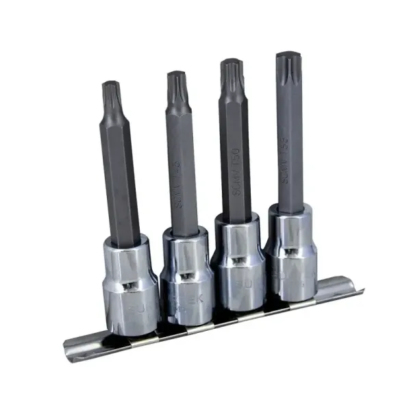Juego 4 Puntas Torx Largas T40 A T55 Surtek Cuadro 1/2' (F5800TL)