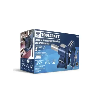 Prensa De Banco Multipropósito 5' Toolcraft Hierro Fundido