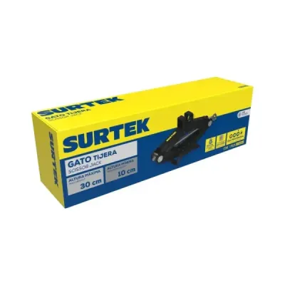 Gato De Tijera Para Carro 800 Kg Surtek Base Extra Ancha