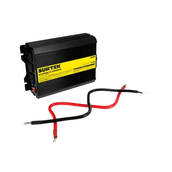 Inversor De Corriente 1000 W Para Carro Surtek 12 V A 120 V (IC61000A)