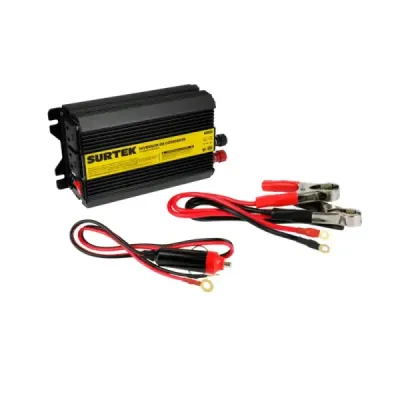 Inversor De Corriente 400 W Para Carro Surtek 12 V A 120 V
