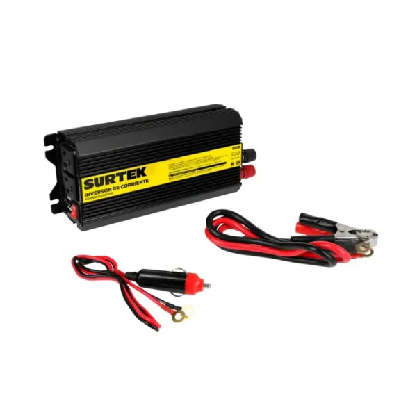 Inversor De Corriente 600 W Para Carro Surtek 12 V A 120 V (IC6600)