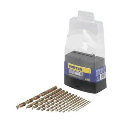 Set 13 Brocas Acero Alta Velocidad 1/16' A 5/16' Surtek