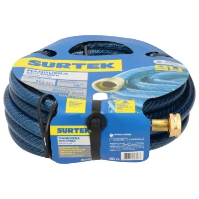 Manguera De Jardín 10 M X 1/2' Spider Surtek Con Conectores