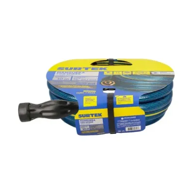 Manguera De Jardín 10 M X 1/2' Spider Surtek Con Conectores