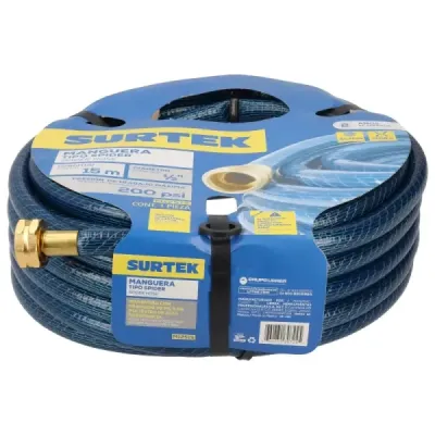 Manguera De Jardín 15 M X 1/2' Spider Surtek Con Conectores