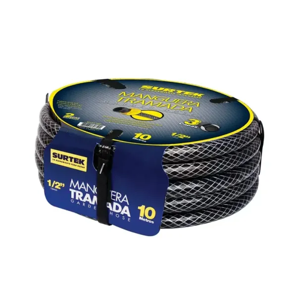 Manguera Para Jardín 10 M X 1/2' Surtek Conector Plástico (M12T10P)