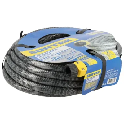Manguera Para Jardín 15 M X 1/2' Surtek Conector Plástico