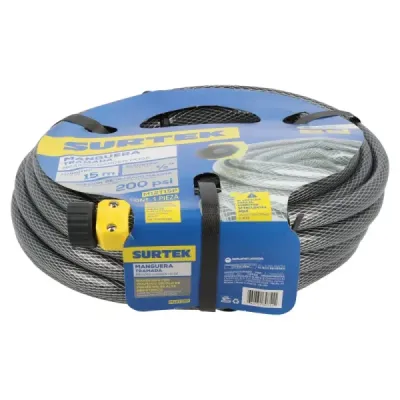 Manguera Para Jardín 15 M X 1/2' Surtek Conector Plástico