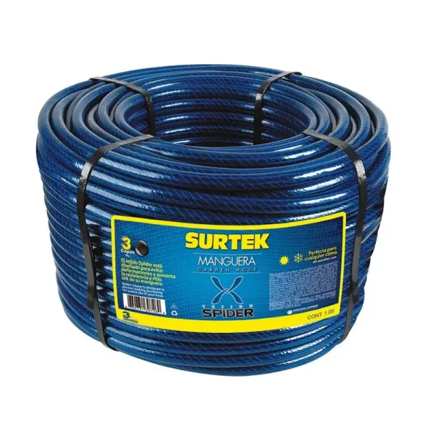 Manguera De Agua Para Jardín 100 M X 3/4' Spider Surtek (M34S100)