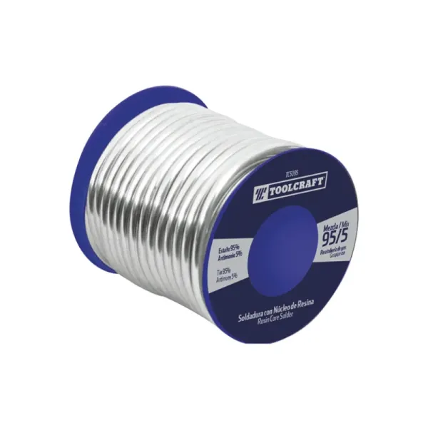 Soldadura Resina 95/5 3 Mm Toolcraft Para Tuberías De Gas (TC5095)