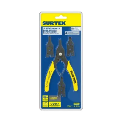 Alicate Anillos De Retención Intercambiable Surtek 5 Piezas