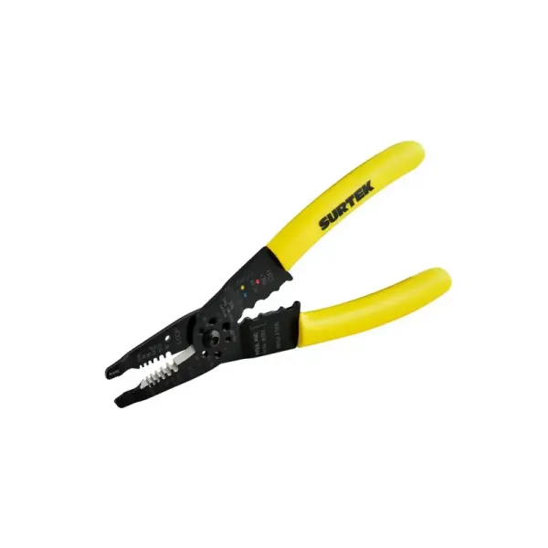 Alicate Pelacable 8' 10 - 22 Awg Surtek Con Mordaza Dentada (PLC8)