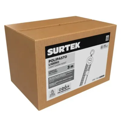 Polipasto Manual Compacto 1/2 Tonelada Surtek Cadena De 3 M