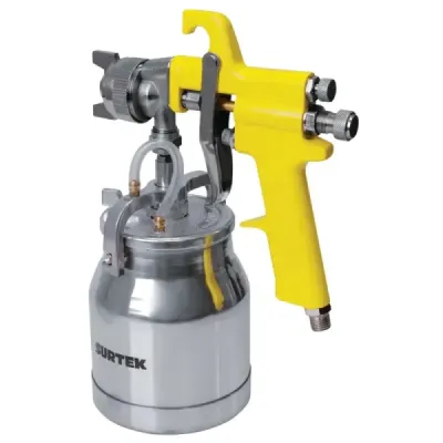 Pistola De Pintar Alta Presión 1.8 Mm 1000 Ml 72 Psi Surtek