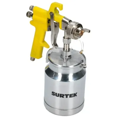 Pistola De Pintar Alta Presión 1.8 Mm 1000 Ml 72 Psi Surtek