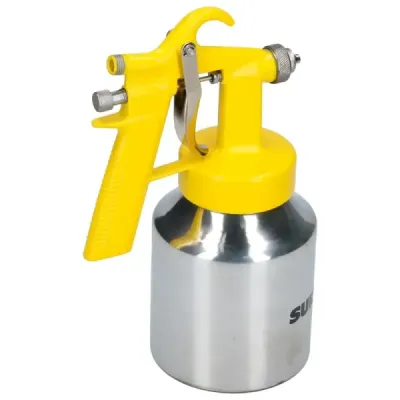 Pistola Pintar Baja Presión 1.3 Mm Surtek Con Vaso Reforzado