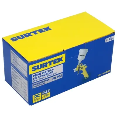 Pistola Para Pintar Terminados Hvlp 0.8 Mm 125 Ml Surtek