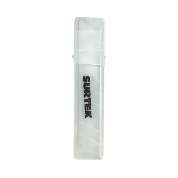 Set 10 Cuchillas Para Cutter Bisturi 18 Mm Surtek Acero Sk5 (REPCUTF8)