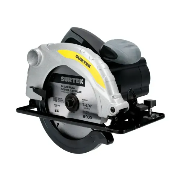 Sierra Circular 7.1/4' 1200 W 4500 Rpm Corte 0°-45° Surtek (SC407D)
