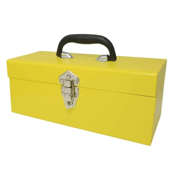 Caja Herramientas Metálica 36 Cm Amarilla Surtek Sin Charola (TB08)