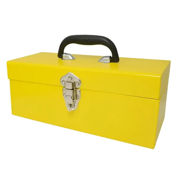 Caja Herramientas Metálica 43 Cm Amarilla Surtek Sin Charola (TB12)