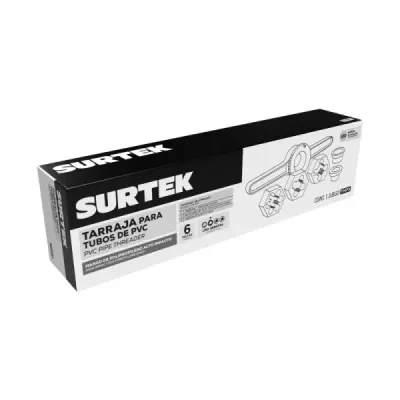 Juego Tarrajas Para Tubo Pvc 1/2' 3/4' 1' Surtek 6 Piezas