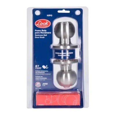 Cerradura De Bola Pomo Para Recámara Acero Inoxidable Lock