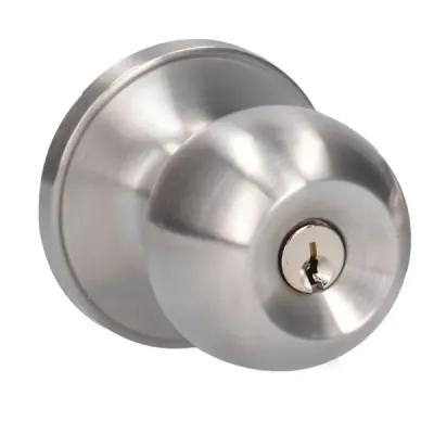 Cerradura De Bola Pomo Para Recámara Acero Inoxidable Lock