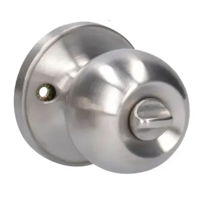 Cerradura De Bola Pomo Para Recámara Acero Inoxidable Lock