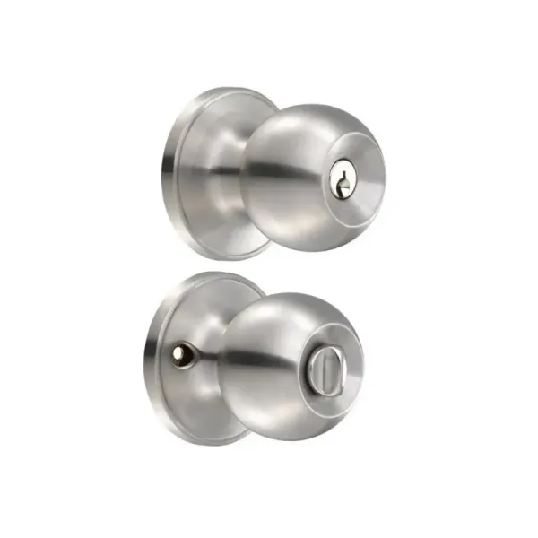 Cerradura De Bola Pomo Para Baño Acero Inoxidable Lock (11PO)