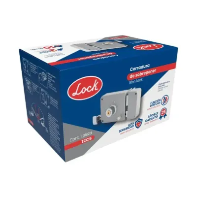 Cerradura De Sobreponer Lado Derecho Lock Llave Tetra Caja