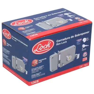 Cerradura De Sobreponer Lado Izquierdo Lock Llave Tetra Caja
