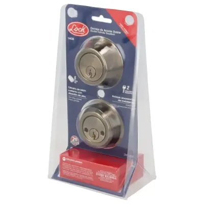Cerrojo Cerradura De Función Doble Latón Antiguo Lock