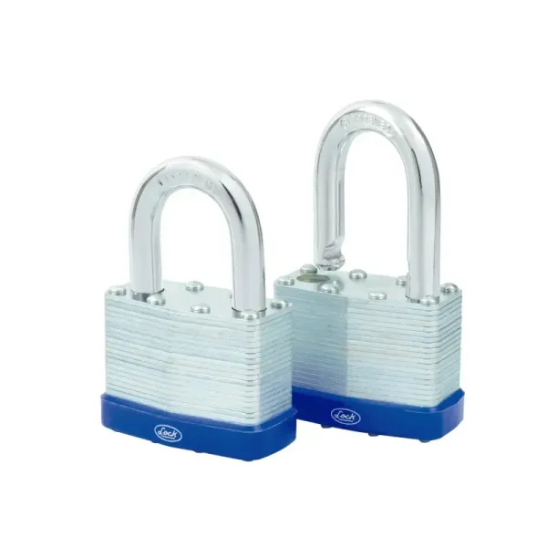 Set 2 Candados Laminados 50 Mm Reforzado Lock Gancho Acero (17CA)