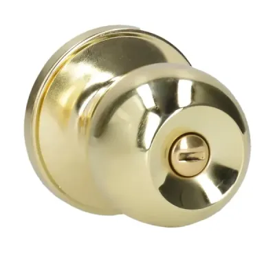Cerradura De Bola Pomo Para Baño Latón Brillante Lock