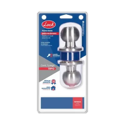 Cerradura Copa Recta Para Recámara Acero Inoxidable Lock