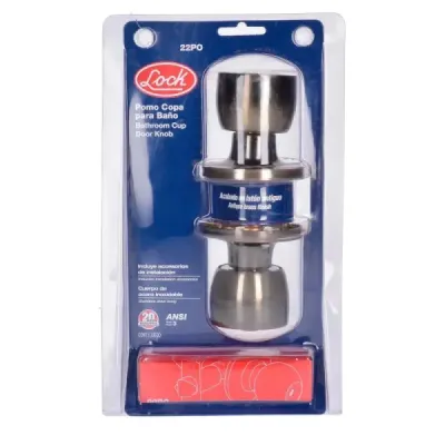 Cerradura Copa Recta Para Baño Latón Antiguo Lock