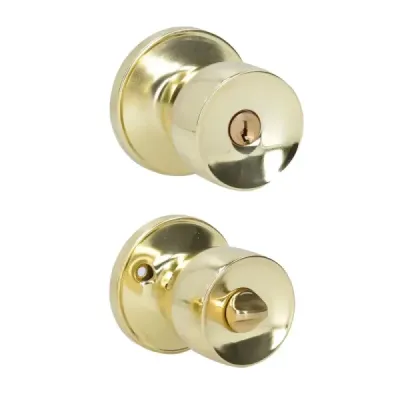 Cerradura Copa Recta Para Recámara Latón Brillante Lock
