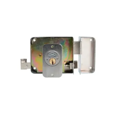 Cerradura De Sobreponer Derecha Cromo Satinado Lock Caja