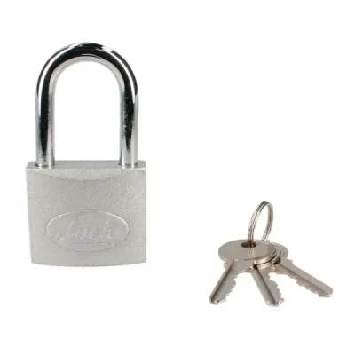 Candado Largo De Acero 45 Mm 5 Pernos Lock Con 3 Llaves