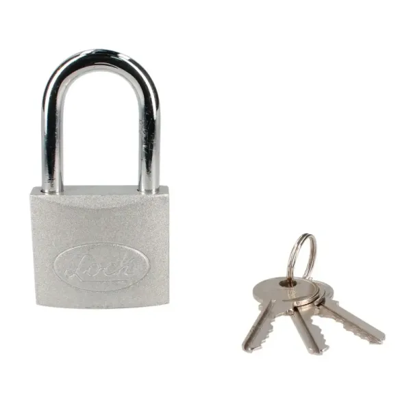Candado Largo De Acero 45 Mm 5 Pernos Lock Con 3 Llaves (L22L45EACB)