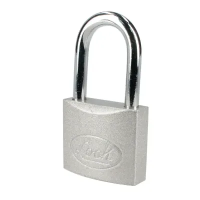 Candado Largo De Acero 45 Mm 5 Pernos Lock Con 3 Llaves