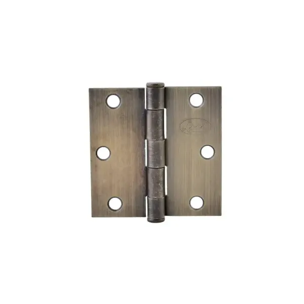 Bisagra Cuadrada 3' X 3' Latón Antiguo Lock 6 Orificios (LBC30LA)